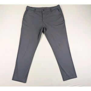 Rhone Pants Mens 38 Commuter Grayish Blue Slim Fit Performance Chino